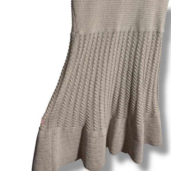 NWT Nine West Crochet Knit Shimmery Sweater Dress - Picture 5 of 8